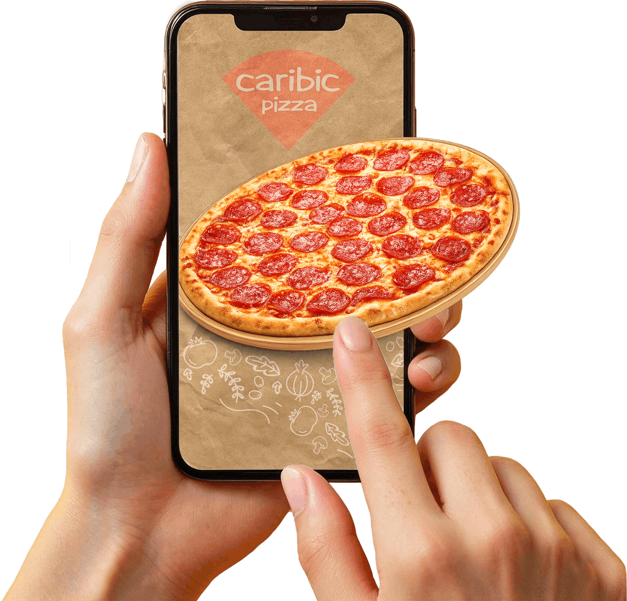 Caribic app on phone